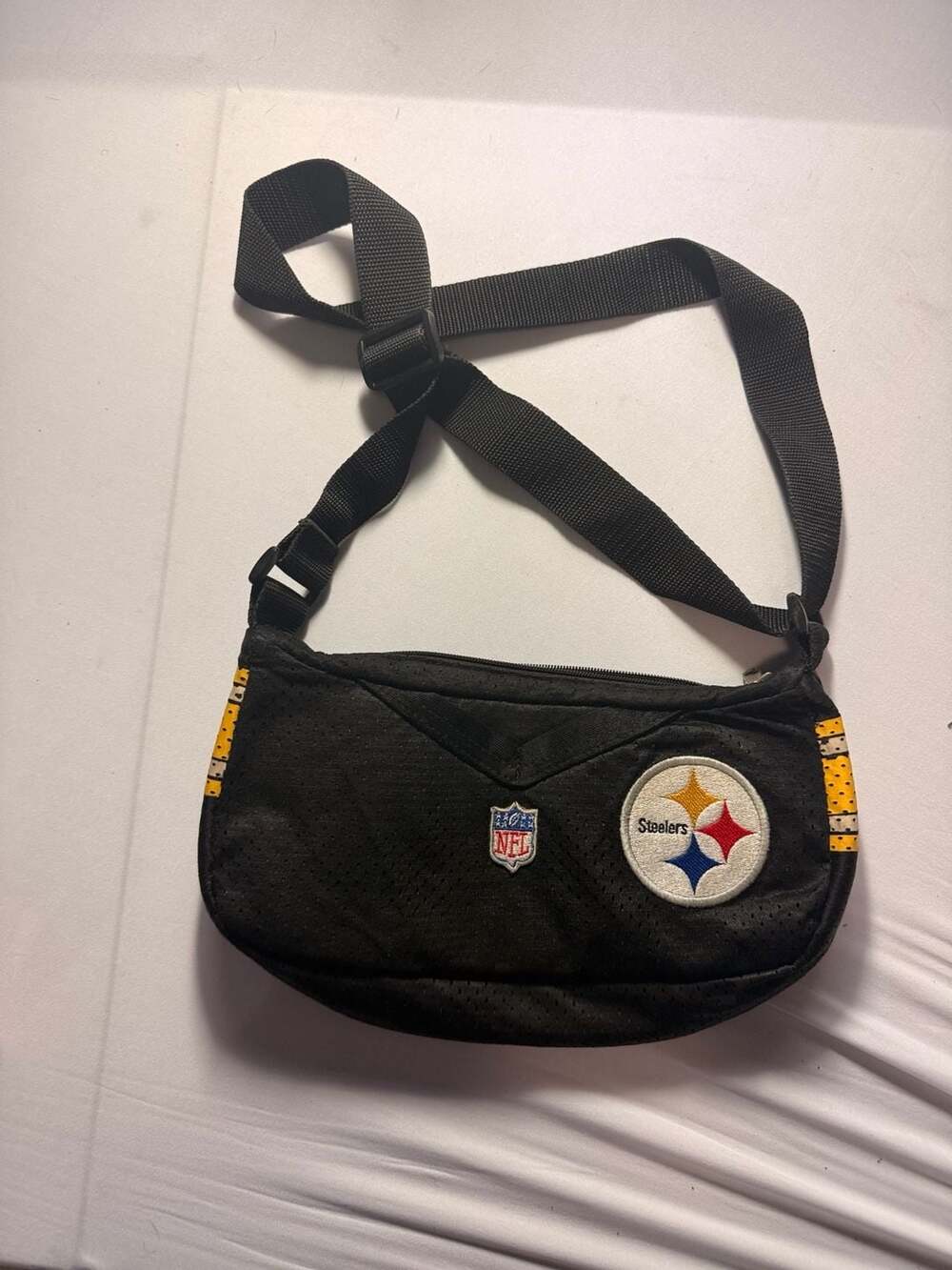 Pittsburgh Steelers NFL Mesh Jersey Crossbody Shoulder Bag
